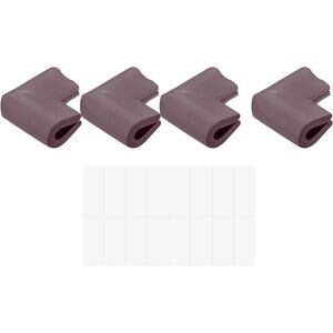 uxcell Brown Rubber Corner Guards 10 Pack Furniture Edge Protectors NEW